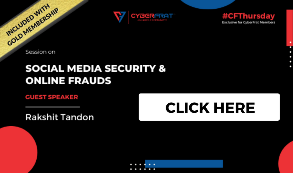 Social Media Security & Online Frauds Course, Rakshit Tandon